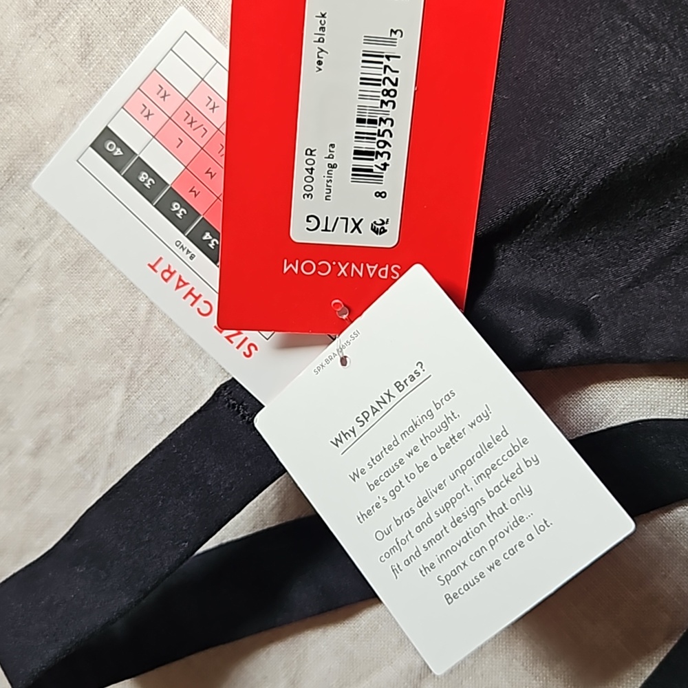 Spanx black nursing bra brallelujah size Xlarge - Picture 11 of 13